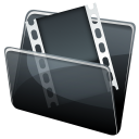 Hydropro Icons: HP Video Folder Icon 128 x 128 pixel