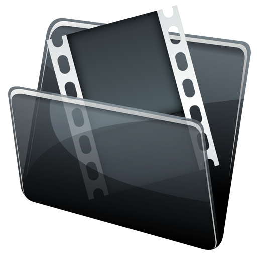 Hydropro Icons: HP Video Folder Icon 512 x 512 pixel